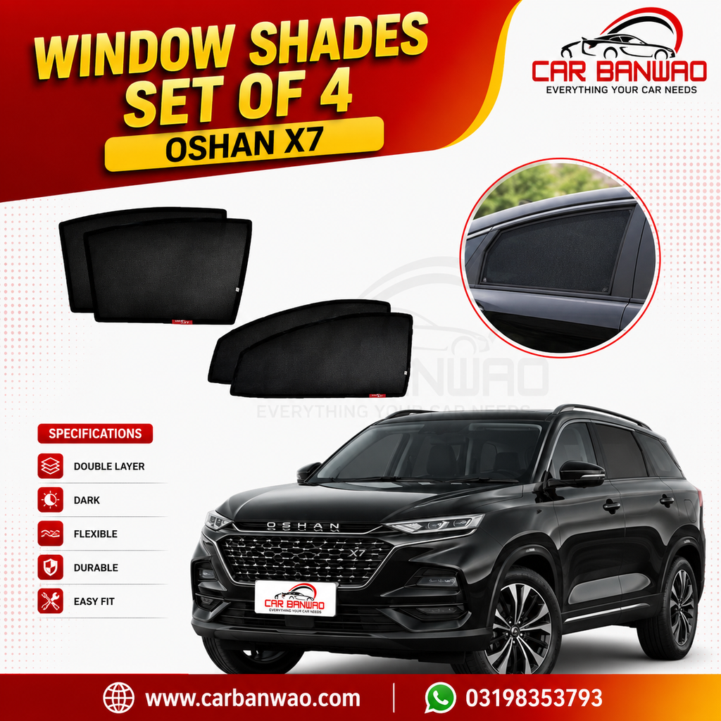 Car Shades Set Oshan X7 Double Layer Dark Mesh (2022-2026)