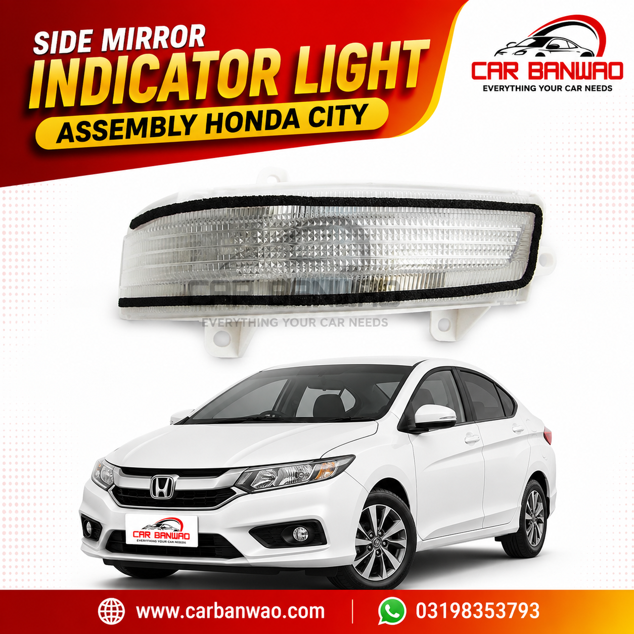 SIDE MIRROR LIGHT HONDA CITY